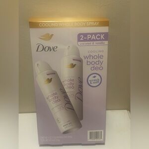 Dove Cooling Whole Body Deo 2-Pack - Coconut & Vanilla